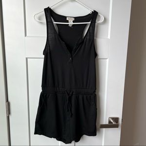Sho Sho Black Strapless Romper size M